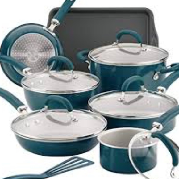 Rachael Ray 13 Create Delicious Aluminum Nonstick Cookware Set